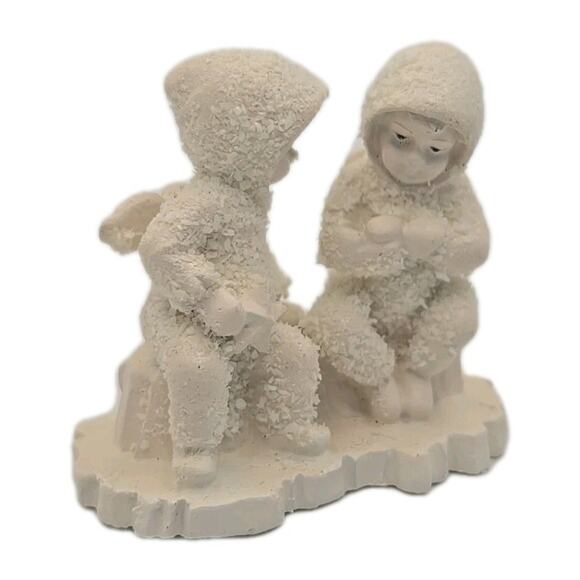 Vtg Snowbabies Dept. 56 This Will Cheer You Up Pewter Miniatures 7639-2 U311 - Picture 7 of 12